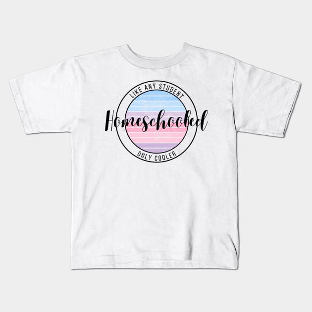 Homeschool Stamp - pastel Kids T-Shirt by BeeDesignzzz